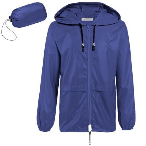 COOFANDY Mens Waterproof Raincoats with Hood Golf Rain Jacket Soft Shell Rain Jacket