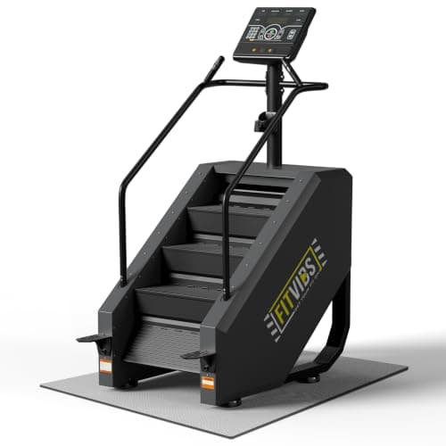 Fitvids Stair Stepper Machine, Commercial Grade Stair Climber with 15 Resistance Levels, Continuous Stair Stepping Machine for Cardio and Lower Body Workouts, LED Screen, Exercise Machine for Home Gym