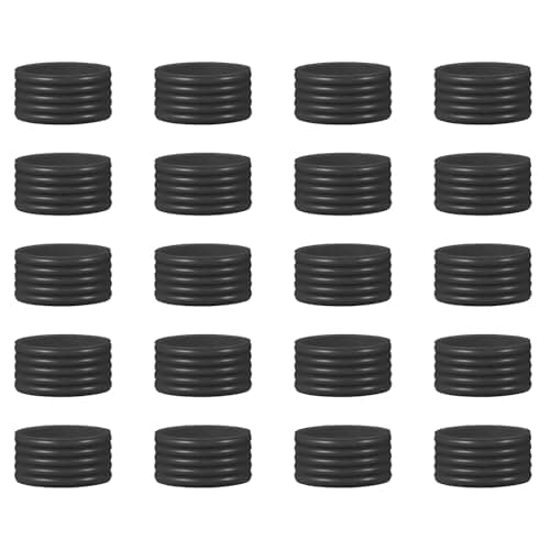 ZQTSANKESL 20 Pieces of Silicone Tennis Racket Grip, Sweat Absorbing Elastic Rubber Tennis Racket Grip, Stretchable Outer Grip, Used for Racket Badminton, Squash, Baseball, bat Handle