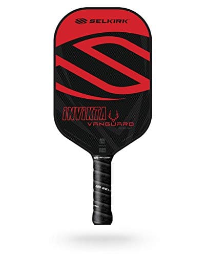 Selkirk Sport Vanguard Hybrid Pickleball Paddle | Carbon Fiber Pickleball Paddle with a Polypropylene X5 Core | Pickleball Rackets | Invikta Midweight Red