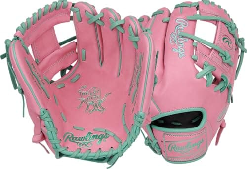 Rawlings | Heart of The Hide Vibrant Baseball Glove | Size 11.5" | RHT | Pink/Mint