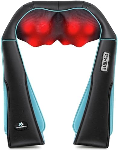 MagicMakers Shiatsu Neck Massager with Heat for Pain Relief Deep Tissue – Mothers Day Gifts for Mom, Women, Her | Ideal for Men, Dad & Him– Amazing Back & Shoulder Relief from Daughter or Son