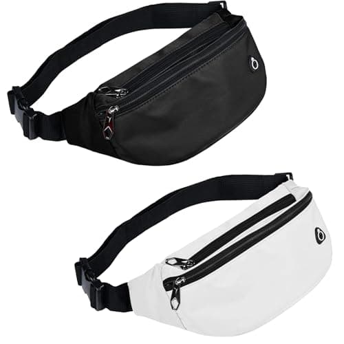 Fanny Packs for Men and Women, Water Repellent Sports Waist Pack Bag for Travel Hiking Running Hands-free