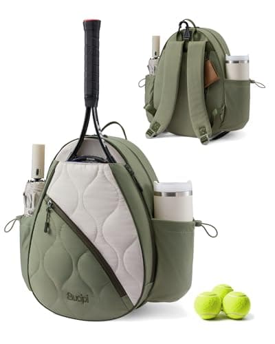 Sucipi Tennis Backpack for Women, Water-Resistant and Machine Washable Tennis Racket Backpack, Lightweight Sports Bag for Pickleball, Badminton