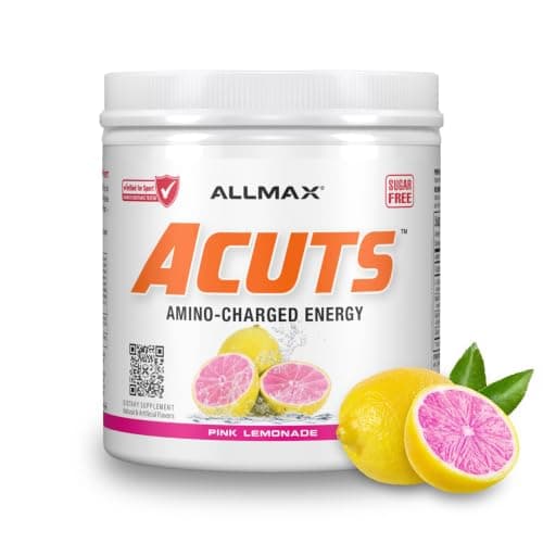 ALLMAX ACUTS Amino Energy Powder, 30 Servings, Pink Lemonade