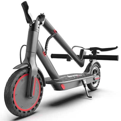 WERHY 8.5'' Electric Scooter, 350W Powerful Motor & 19MPH Top Speed, 15-22 Miles Long Range, Folding E Scooter with Dual Braking for Teens and Adults