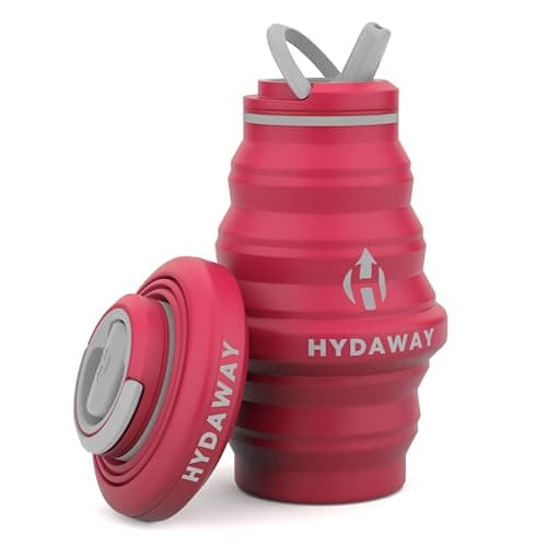 HYDAWAY 17oz Collapsible Water Bottle - BPA-Free, Leakproof, Lightweight, and Space-Saving - Perfect for Travel, Hiking, and Everyday Hydration
