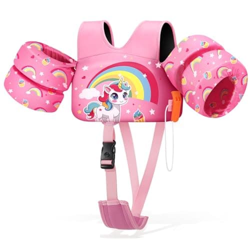 HeySplash Toddler Swim Vest, Infant Floaties Fit 13-20-30 Lbs, Puddle Kids Jumper with Crotch Strap & Safety Buckle, Baby Pool Float Jacket Arm Floaties Floatie Water Wing, Boat Swim Trainer Aid 1-3