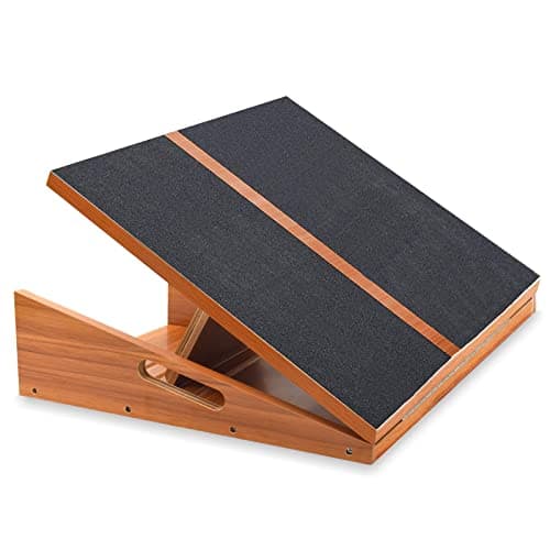 MUCITAGF Professional Extra Large Slant Board for Calf Stretching, Adjustable Incline Board and Calf Stretcher, Calf Stretch Board, 500 lbs Weight Capacity, Extra Side-Handle Design for Portability