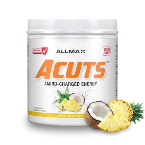 ALLMAX ACUTS Amino Energy Powder, 30 Servings, Pina Colada