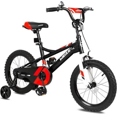 WEIZE Kids Bike, 16 18 20 Inch Children Bicycle for Boys Girls Ages 3-13 Years old, Rider Height 38-60 Inch, Coaster Brake, Multiple Color Options, Free Portable Bike Pump