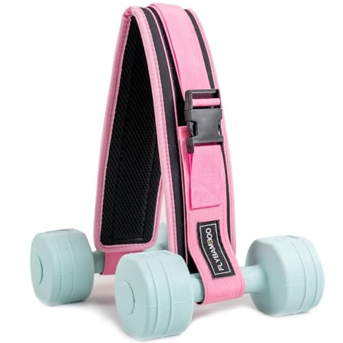Hip Thrust Belt for Dumbbells,Booty Belt for Hip Thrust Slip-Resistant Padding Pink