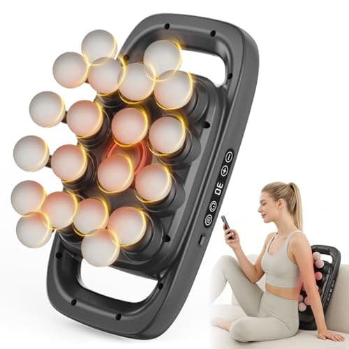 20 Head Massage Gun Set, Deep Tissue Percussion Massager with 3 Modes & 30 Intensities, Pain Relief, Portable & Quiet, Massage Tools for Back, Shoulders, Legs, Foot, Full Body Muscle Relaxation