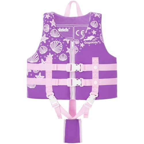 Gogokids Toddler Swim Vest, Kids Floaties – Boys & Girls Buoyancy Jacket, Swimming Aid for Pool & Beach, Fits 2-8 Years / 22-60 lbs