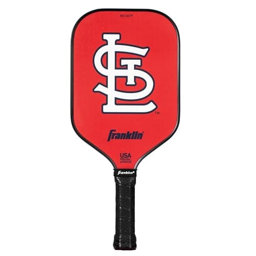 Franklin Sports MLB St. Louis Cardinals Pickleball Paddle - Official MLB Team Rackets - USAP (USAPA) Approved Premium Quality Pickleball Paddles - Authentic Team Logos + Colors