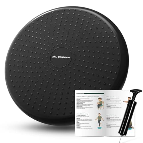 Trideer Wobble Cushion Core Balance Disc, Flexible Seating for Classroom Elementary, Wiggle Seat for Sensory Kids, Balance Pad with Inflation Pump