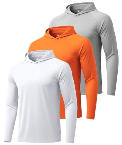 ZITY Fishing T Shirts for Men UV Sun Protection UPF 50+ Long Sleeve Tee T-Shirt Swimming T-Shirts Rash Guard Mens Shirts Pack