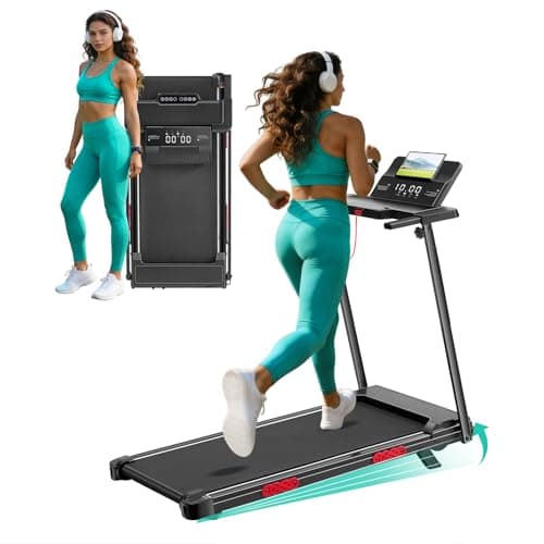 Small Treadmill with Incline, 3.5HP Electric Treadmills for Home Exercising, Walking Pad Treadmill with Handle Bar and Incline, 0.6-10MPH Portable Mini Treadmills for Home Small, 400LBS Capacity