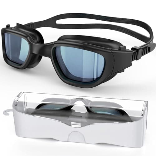 Zeligerstar Polarized Swimming Goggles, Unisex Adult Swim Goggles Anti Fog Anti UV Wide View Pool Glasses for Men Women