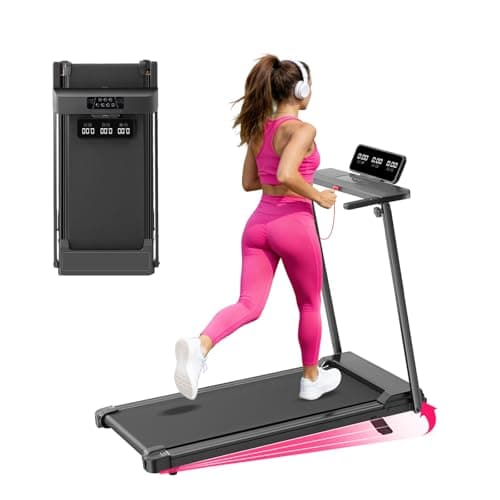 Electric Treadmills for Home Exercising, 0.6-10MPH Portable Small Treadmills for Home Small Spaces, 3.5HP Mini Treadmills with Handles, 400LBS Walking Pad Treadmill with Handle Bar and Incline
