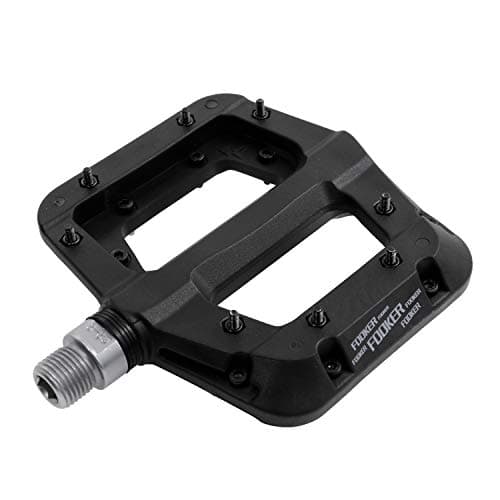 FOOKER MTB Pedals Mountain Bike Pedals 3 Bearing Non-Slip Lightweight Nylon Fiber Bicycle Platform Pedals for BMX MTB 9/16"