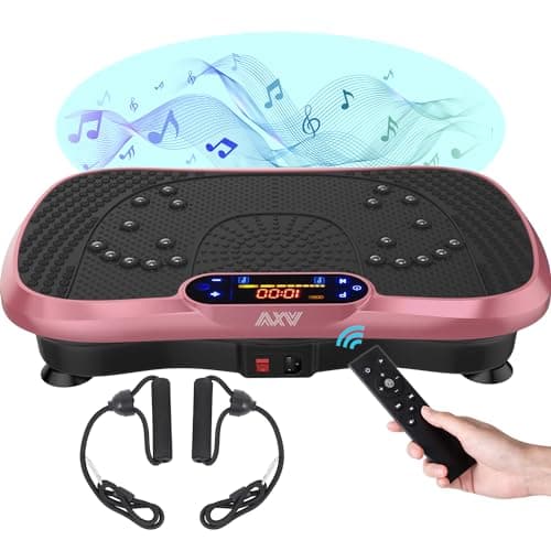 AXV Vibration Plate Fitness Platform Exercise Machine Vibrating Shaking Full Body Shaker Workout Vibrate Stand Shake Board Sport for Weight Loss Fat Burner for Gym Home Office