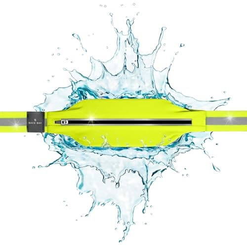 Back Bay Reflective Running Belt for Women & Men [Fits ALL Phones], Runners Fanny Pack, Money Belt, Reflective Running Gear, Waist Bag Workout Gear, iPhone Runner's Phone Holder Waist Pack