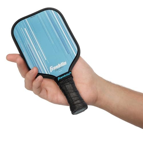 Franklin Sports Mini Pickleball Game Set - Tabletop Pickleball Paddle + Ball Indoor Game for Adults + Kids - Includes (2) 9" Inch Paddles + (2) 1.65" Inch Mini Pickleballs - Blue + Pink