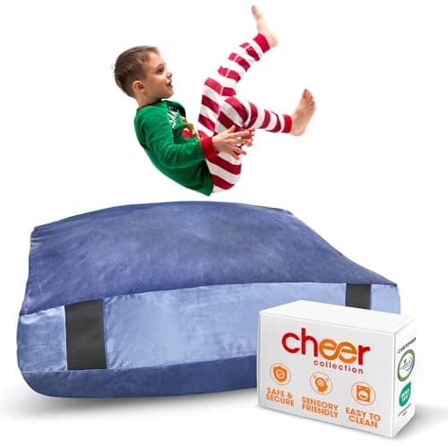 Cheer Collection Crash Pad - Crash Pads for Kids Sensory with Washable Cover - Sensory Room Must Haves - Crash Mat (5' x 5' FT)