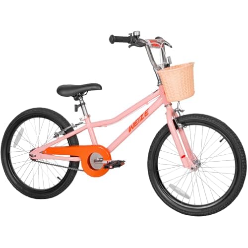 WEIZE Kids Bike, 20 Inch Children Bicycle for Boys & Girls Ages 6-12 Years Old, Rider Height 48-62 Inch, Adjustable Seat & Handlebars, Coaster Brake, Pink