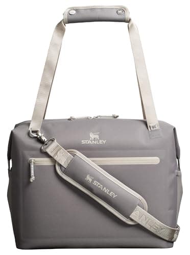 STANLEY All Day Julienne Max Soft Cooler Bag and Lunch Box 20 Quarts | 30 Can Cooler with Handles and Strap | Stays Cold for a Day | Insulated Travel Bag with Zipper | BPA-Free | Stone