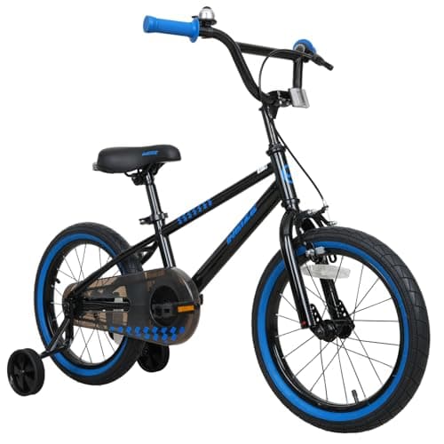 WEIZE Kids Bike, 16 Inch Children Bicycle for Boys & Girls Ages 4-7 Years Old, Rider Height 41-53 Inch, Adjustable Seat & Handlebars, Coaster Brake,Nighthawk