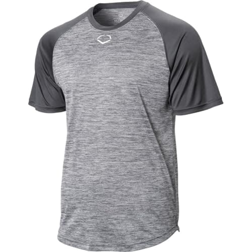 EvoShield Adult E304 Performance Pullover Tech Tee - Charcoal, Medium