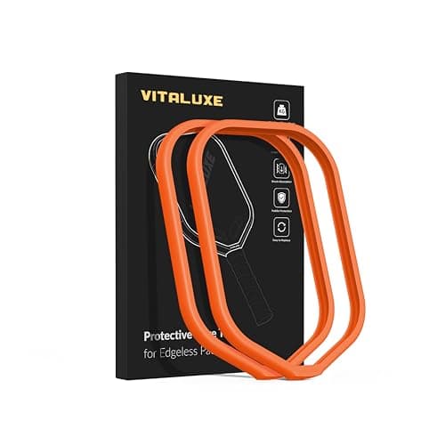 VITALUXE Pickleball Weighted Tape for Edgeless Paddles 16mm, Protective Edge Guard Tape, Lead Tape Alternative for Training, No Glue, Easy Install and Replace Without Wrinkling, 2 Pack