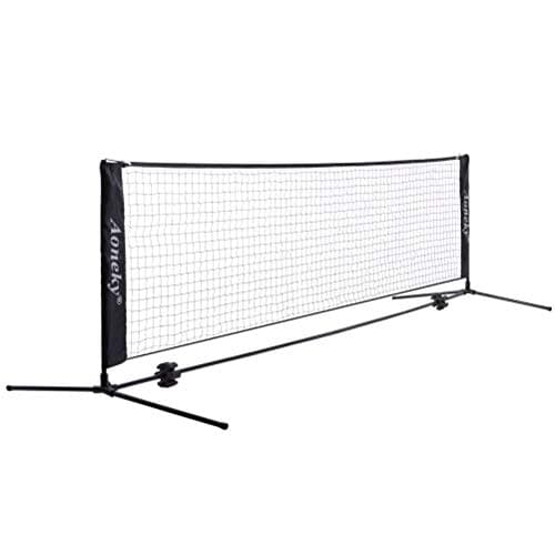 Aoneky Portable Pickleball & Tennis Practice Net - No Tools Easy Setup in Minutes, 10ft Freestanding Net for Driveway, Backyard, Indoor, Outdoor Use, Includes Carry Bag
