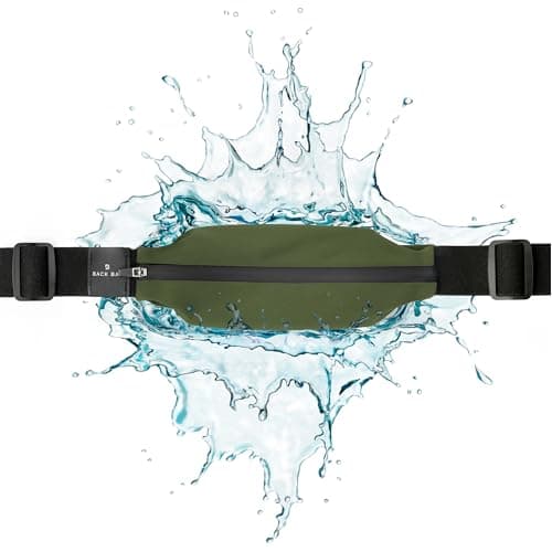 Back Bay Slim Running Belt for Women & Men [Fits ALL Phones], Runners Fanny Pack for Men, Money Belt, Running Gear Gift, Waist Bag Workout Gear, iPhone Runner's Phone Holder Waist Pack