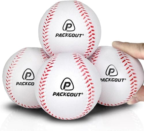PACKGOUT Soft Baseballs Foam Baseballs for Kids, Practice Training Softball Tballs Balls, Safty Baseball for Batting Tees, for Foam Ball Gloves Mitts Bats Nets Bags