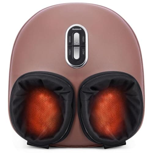 Nekteck Shiatsu Foot Massager Machine with Heat, 2026 Upgraded Air Compression Deep Kneading Therapy Feet Massager, Improve Blood Circulation and Foot Wellness, Massage Tools FSA Eligible HSA Eligible