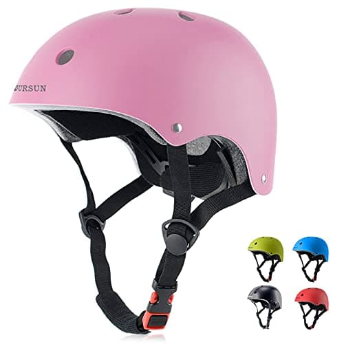 BURSUN Kids Bike Helmet Ventilation & Adjustable Toddler Helmet for Ages 3-5-8 Kids Boys Girls Multi-Sport Helmet for Bicycle Skate Scooter, 6 Colors