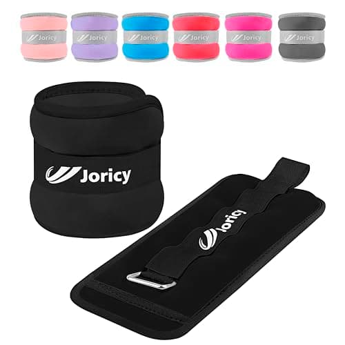 Ankle Weights, Wrist Leg Arm Weight for Women Men Children with Adjustable Straps, Strength Training Weighted for Yoga, Jogging, Running, Walking, Fitness, Gym Workout - 4LBS Pair (2 LB Each Weight),