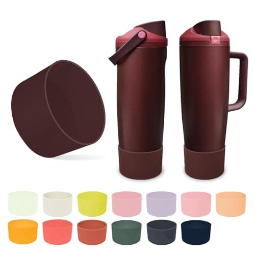 Kaitiaki Silicone Boot for Owala 30oz & 40oz FreeSip Sway Bottles & Tumblers - Non-Slip, Scratch-Resistant, Stability Enhancer, Available in 12 Colors (Black Cherry)