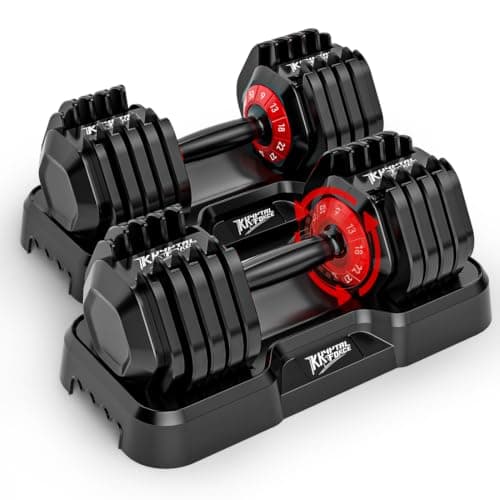 Adjustable Dumbbell Set of 2, 100lbs Free Weights Dumbbell Set, 10-in-1 Quick-Lock Hand Weights, 50lbs Pair with Anti-Slip Texture Handle, Weight Set For Home Gym Suit both Men and Women