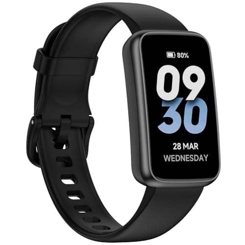 Long Battery Pedometer Watch 14 Days Battery Life, Slim Design No App/Phone Required Fitness Tracker, 50 Meters Waterproof Smart Watch, Heart Rate & Blood Oxygen Monitor Step Counter for Men Women