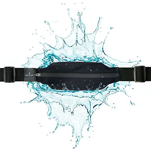 Back Bay Slim Running Belt for Women & Men [Fits ALL Phones], Runners Fanny Pack for Men, Money Belt, Running Gear Gift, Waist Bag Workout Gear, iPhone Runner's Phone Holder Waist Pack