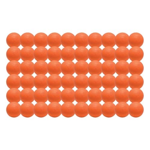 Champion Sports Lacrosse Balls: Official Size Sporting Goods Equipment for Professional, College & Grade School Games, Practices & Recreation - NCAA, NFHS and SEI Certified - 60-Pack - Orange