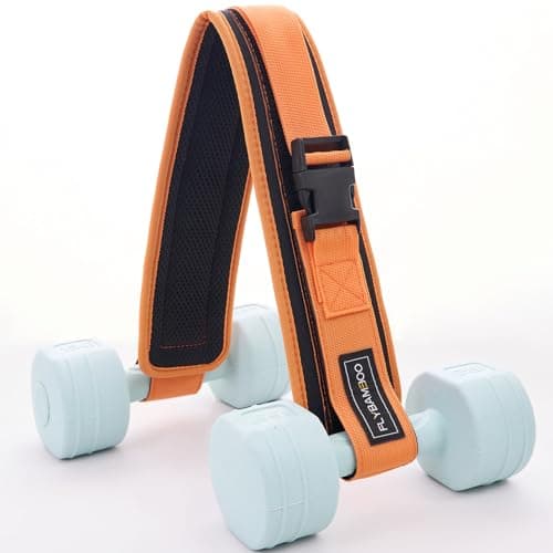 Hip Thrust Belt for Dumbbells,Booty Belt for Hip Thrust Slip-Resistant Padding Orange