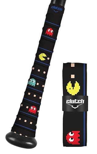 Clutch Sports Apparel All-Weather Bat Grip Tape, 1.1mm Cushioned & Non-Slip for Baseball & Softball, Durable & Multi-Sport Performance for Youth & Adult Players, Arcade Games Design