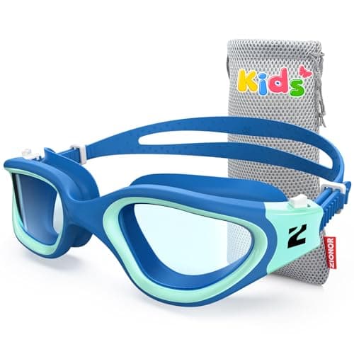 ZIONOR Kids Swim Goggles, G1MINI SE Anti-Fog UV Protection Swimming Goggles for Kids Age 6-14