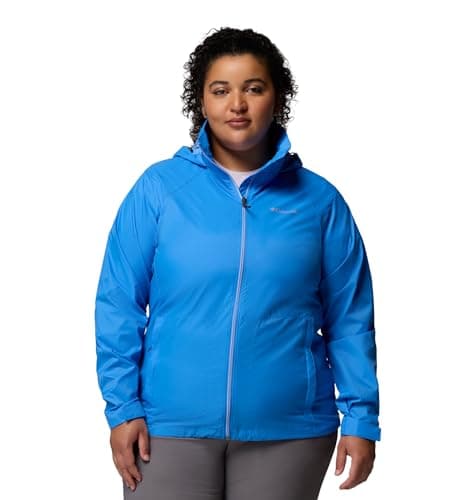 Columbia Womens Switchback IV Rain Jacket, Harbor Blue, Large