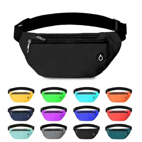 Fanny Pack for Women Men,Crossbody Fanny Pack Water Resistant Sports Waist Bag Pack, Belt Bag for Travel Hiking Running